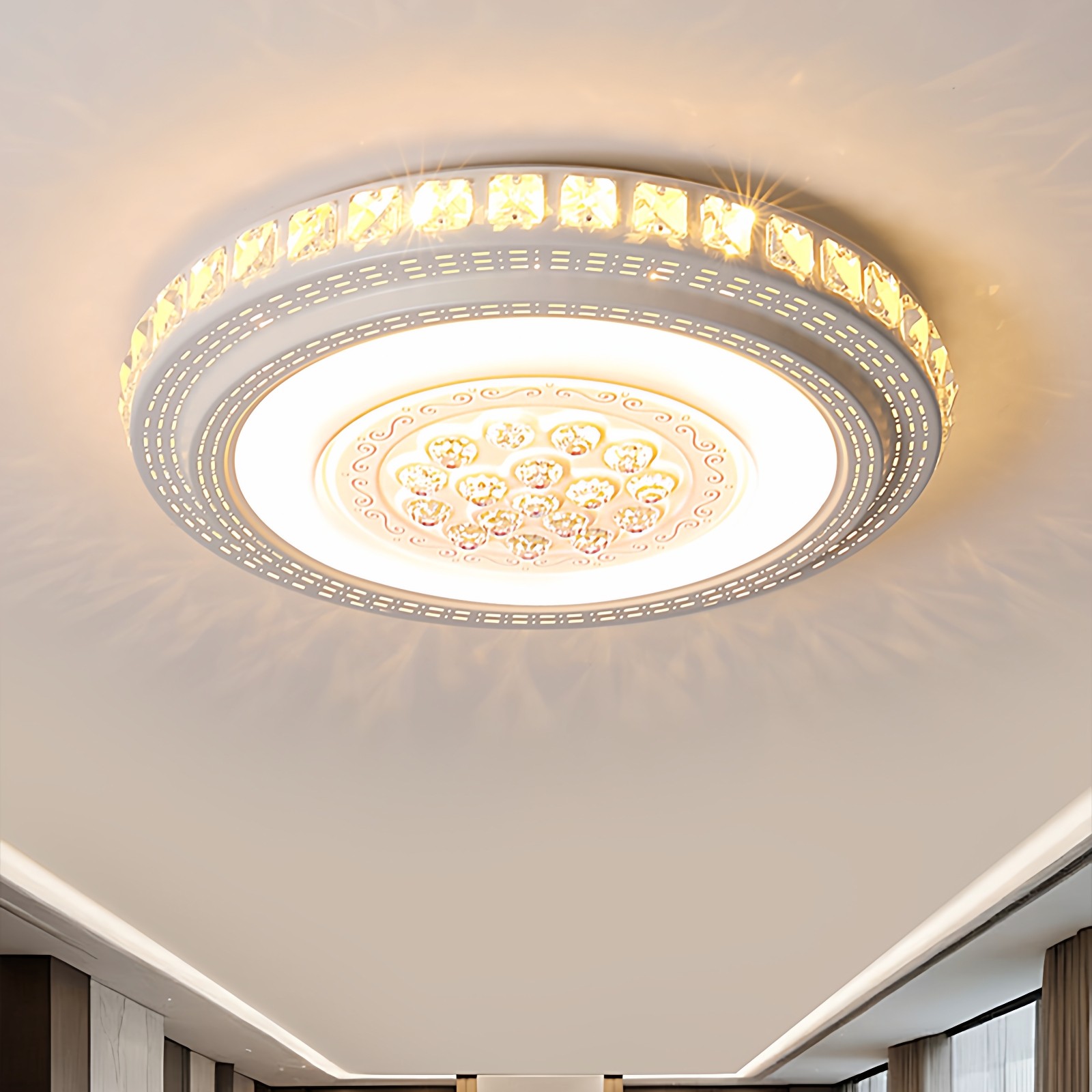 LED灯具吸顶灯圆形超亮大尺寸150cm轻奢客厅灯现代家用卧室灯大厅,淘宝优惠券,粉丝福利购,淘宝优惠卷