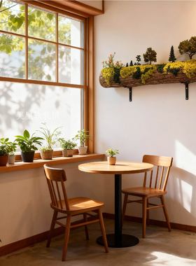 仿真原木苔藓壁挂室内造景摆件