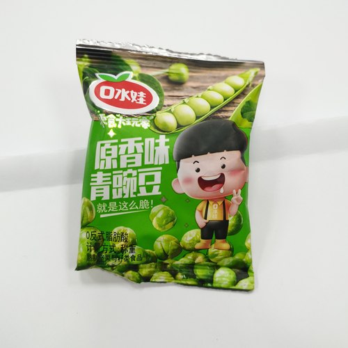 口水娃青豌豆青豆蒜香味原香味独立小包装休闲零食整箱10斤批发 - 图3