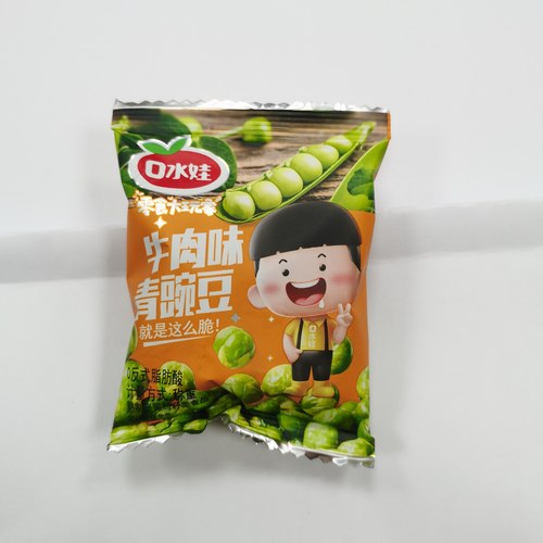 口水娃青豌豆青豆蒜香味原香味独立小包装休闲零食整箱10斤批发 - 图1