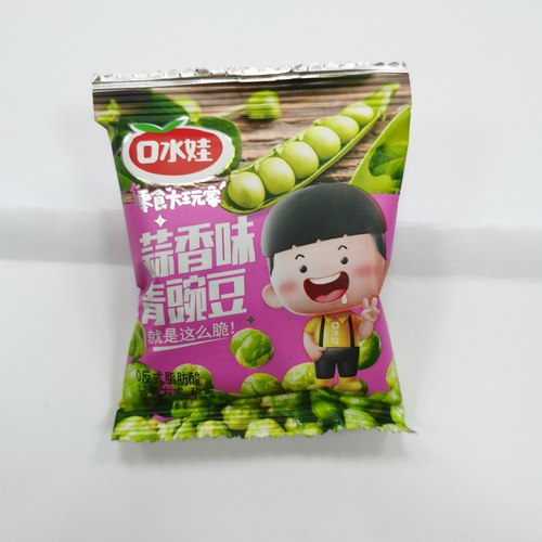 口水娃青豌豆青豆蒜香味原香味独立小包装休闲零食整箱10斤批发 - 图2