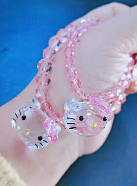 hellokitty手链女学生凯蒂猫粉色