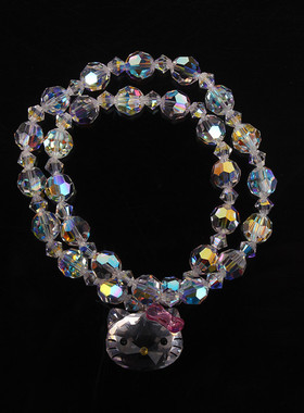 Kitty凯蒂猫奥地利水晶手链项链