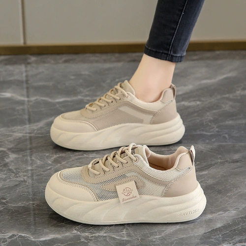 Дышащая спортивная обувь, туфли для беременных, летняя белая обувь, кроссовки, из натуральной кожи, мягкая подошва