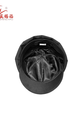 盛锡福 春夏上新新品黑带沿八角帽 复古休闲百搭纯色日常穿搭必备