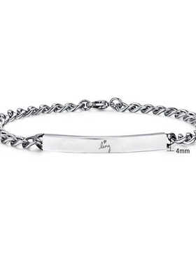 同款LingOrm周边情侣手链钛钢