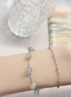 月光石双层手链女韩版简约森系