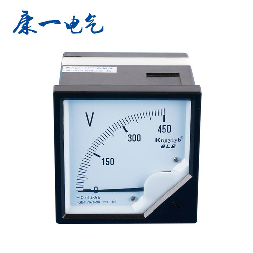 新品康一电气6L2电流表50A100A 交流指针式电压表头450V500V - 图2