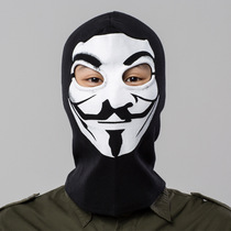 Mission Summon Headgear Black Riding Mask threaded fabric headgear windproof riding mask One piece