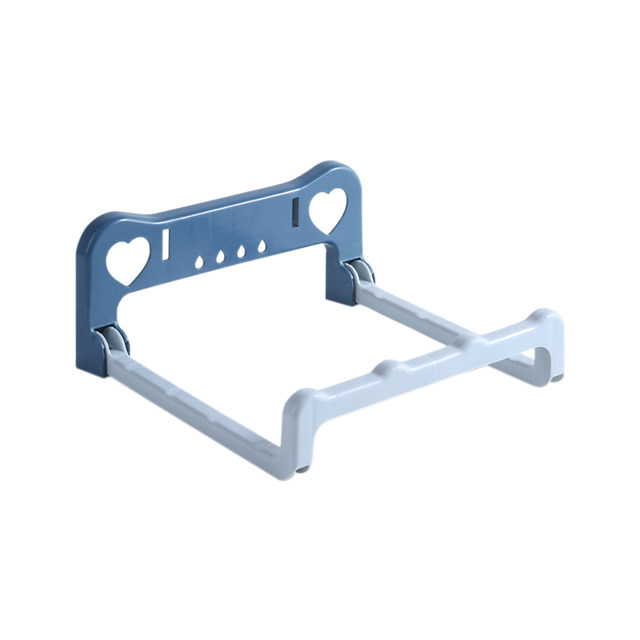 Foldable wall-mounted washbasin rack without hole punching in bathroom