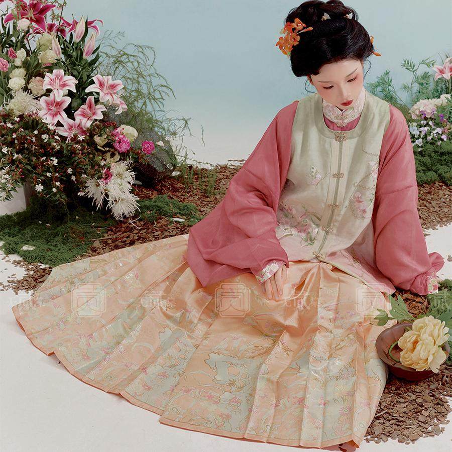 无贰集【游园惊梦】明制立领对襟衫短比甲马面裙日常春款汉服,淘宝优惠券,粉丝福利购,淘宝优惠卷