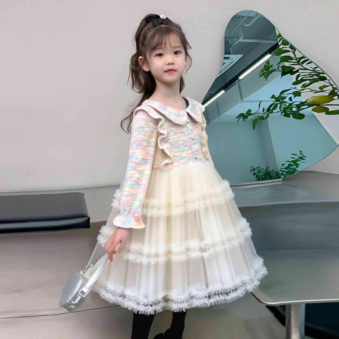 公主裙女童生日花童婚礼小女孩礼服轻奢小众高端裙子主持人演出服,淘宝优惠券,粉丝福利购,淘宝优惠卷