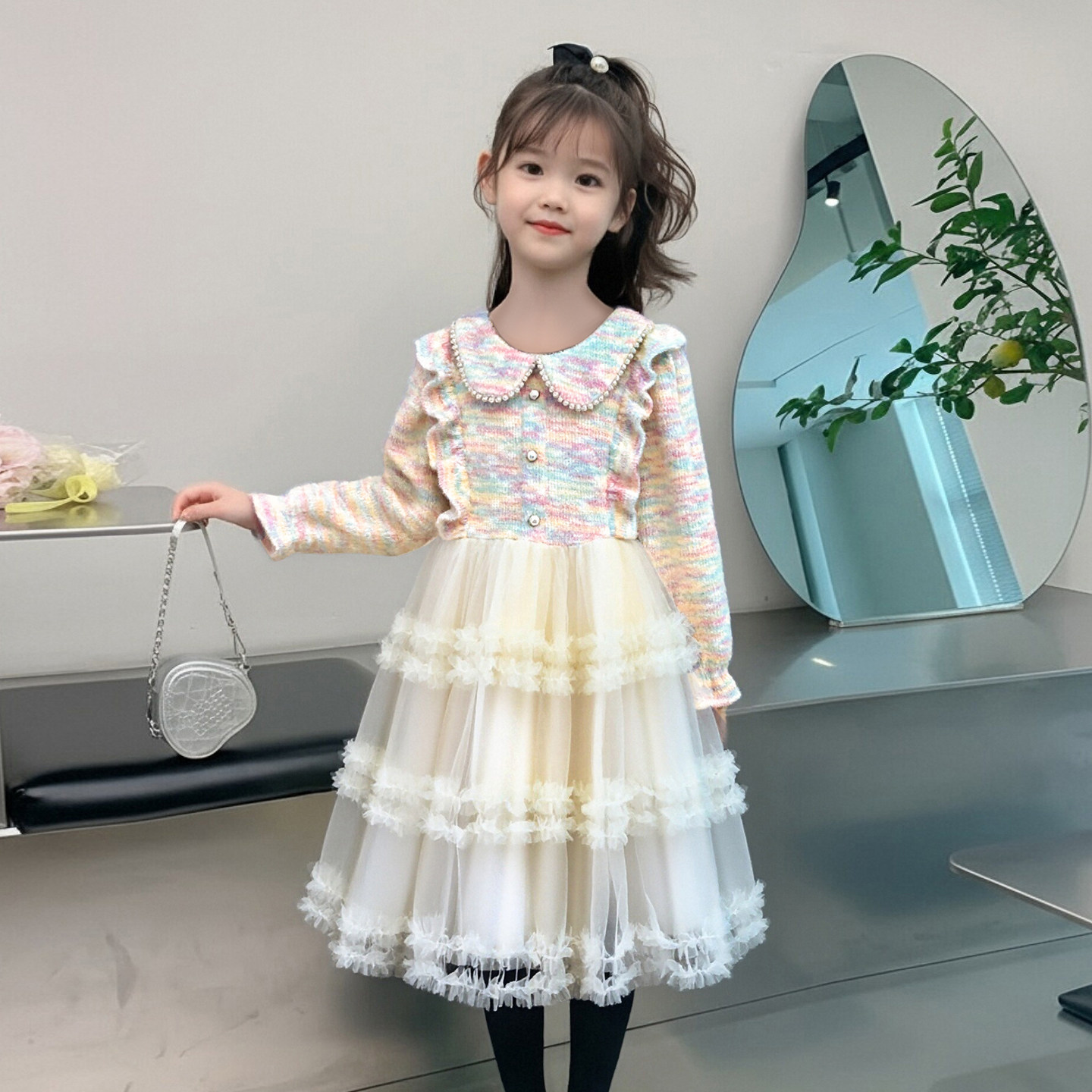 公主裙女童生日花童婚礼小女孩礼服轻奢小众高端裙子主持人演出服,淘宝优惠券,粉丝福利购,淘宝优惠卷