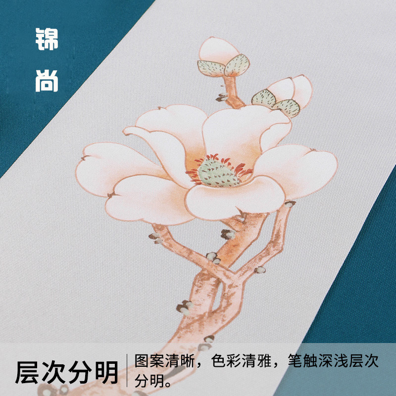Fabric sewing custom waterproof tea mat linen hand-painted table mat Japanese tea mat tea set fabric mat tablecloth custom-made