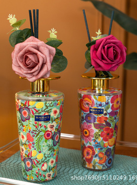 法国MAGRACE雪浸玫瑰雪融白茶香薰礼盒2款家居日用卧室客厅香氛