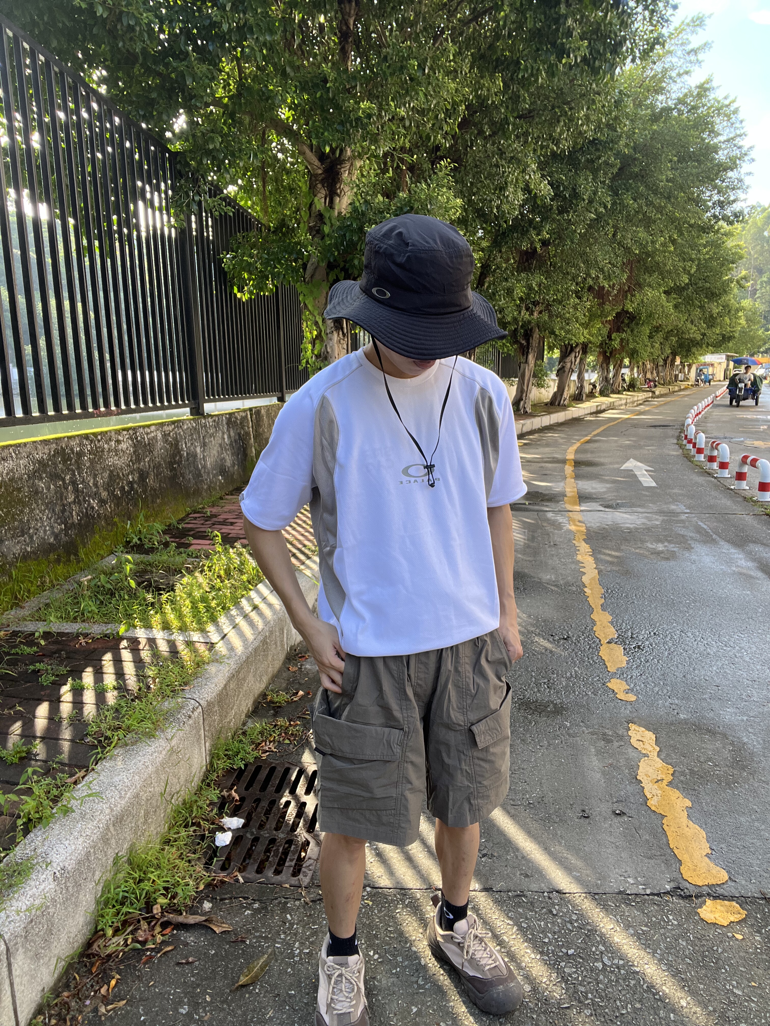 小众买手OAKLEY联名palace运动户外机能速干短袖T恤男休闲短袖T恤 - 图1