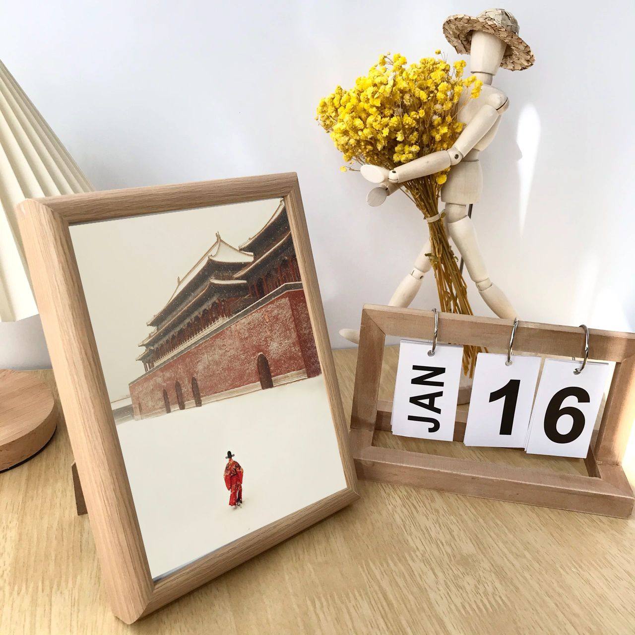 张居正雪中独行相框摆件书桌面摆台励志装饰挂墙挂画自律宿舍装饰,淘宝优惠券,粉丝福利购,淘宝优惠卷