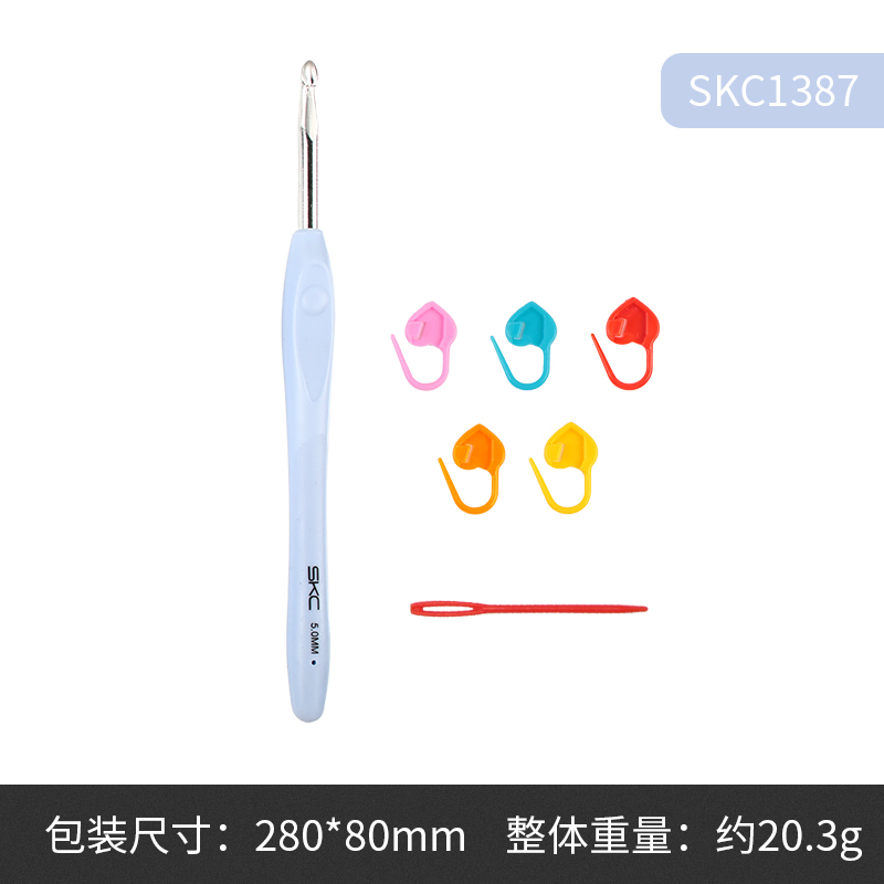 skc软柄钩针套装初学者工具diy手工针织毛线编织成品勾针 - 图3