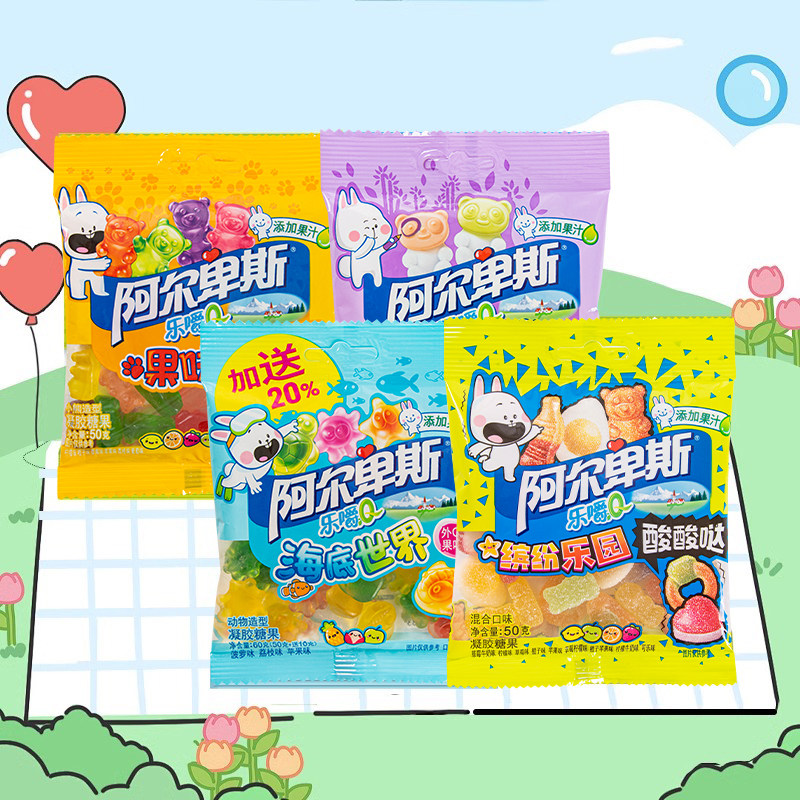 阿尔卑斯乐嚼Q糖果小熊软糖橡皮糖可爱水果糖儿童休闲零食 - 图2