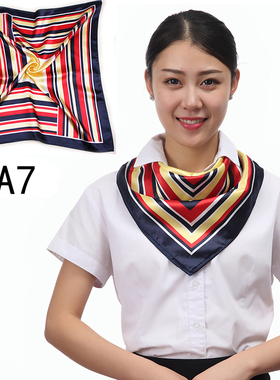 职业装空姐银行工作服小方巾