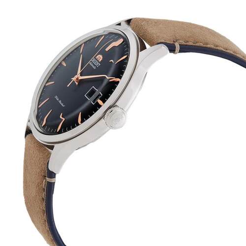 代购Orient东方男士腕表日期计时夜光走时皮带钢壳防水自动商务 - 图0