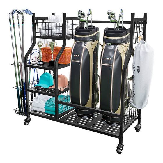 Sports and fitness equipment storage rack home basketball rack kettlebell dumbbell rack foam shaft yoga mat storage rack with wheels