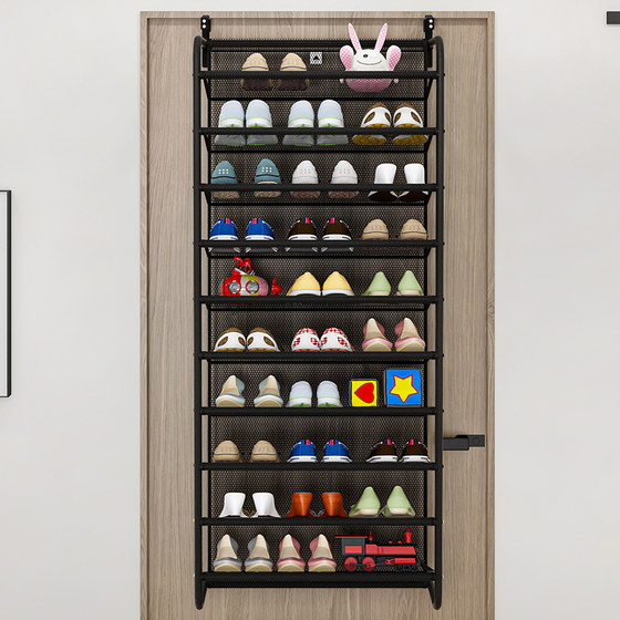 Dust-proof and economical shoe storage rack behind the door