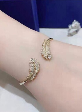 Idyllia羽毛项链女高级感手镯