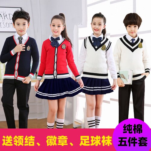 国庆中小学生儿童大合唱团表演出服装诗朗诵歌咏比赛英伦风班校服 - 图2