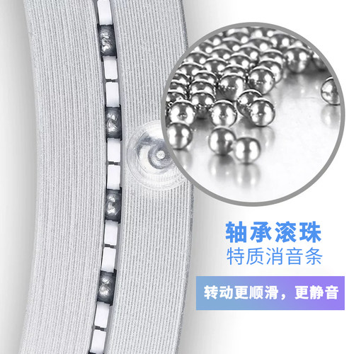 转盘底座消音餐桌转心铝合金转轴圆桌轴承木质大理石玻璃轨道转盘 - 图0