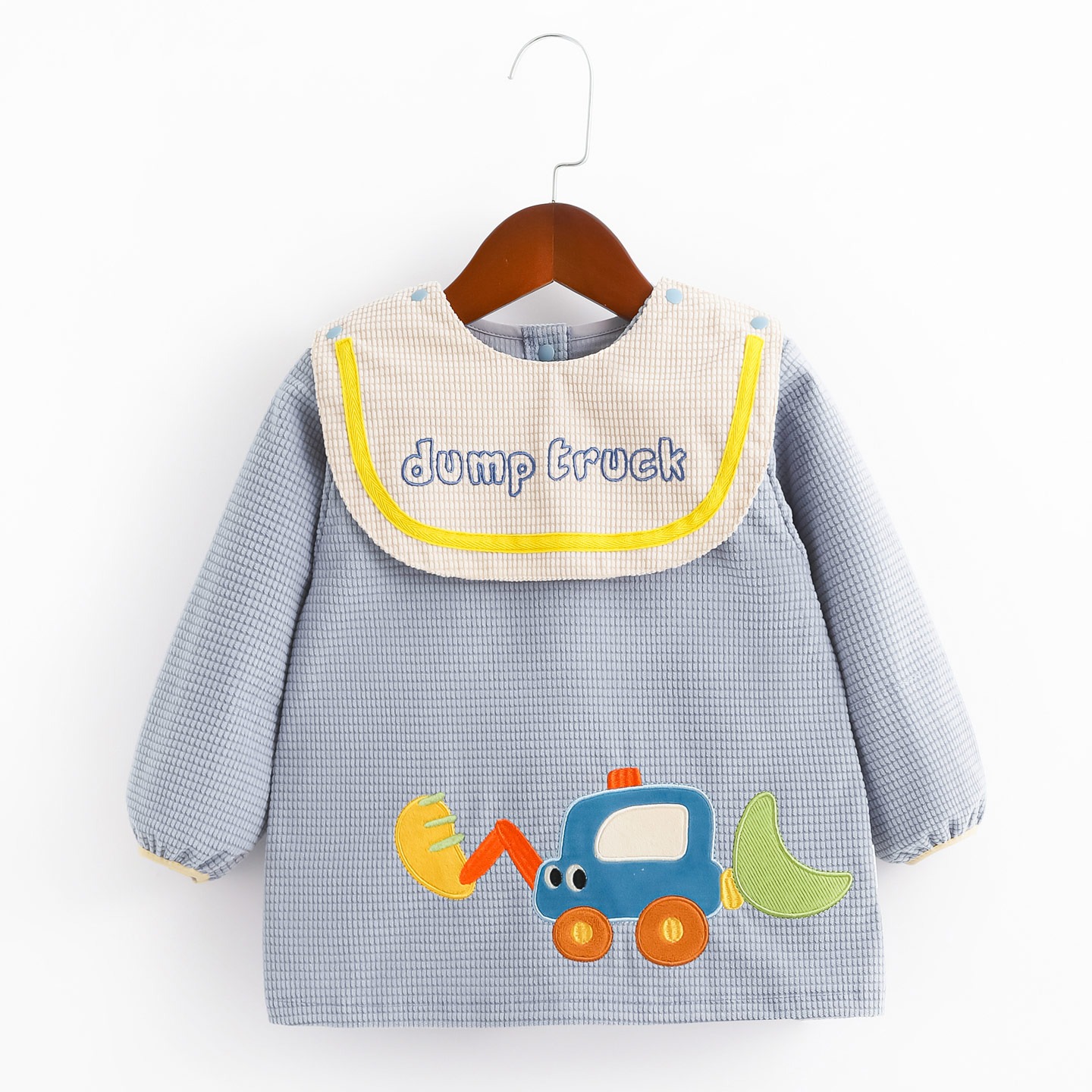 Baby eating cover, children's bib, autumn and winter protective clothing