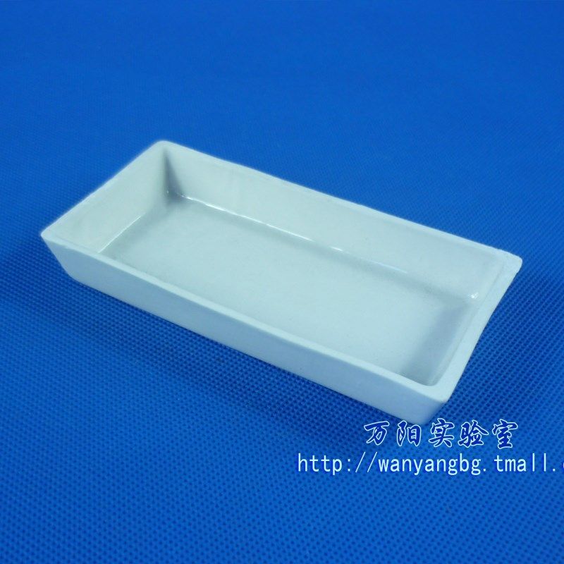 陶瓷方舟灰分皿 45*22 50*28 60*30 90*60 120*60mm耐高温耐腐蚀灰份皿燃烧舟船煤质分析实验长方形瓷舟_虎窝淘
