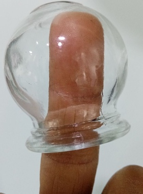 特小号脸部走罐器面部拔火罐美容院面部按摩家用拔火罐玻璃罐