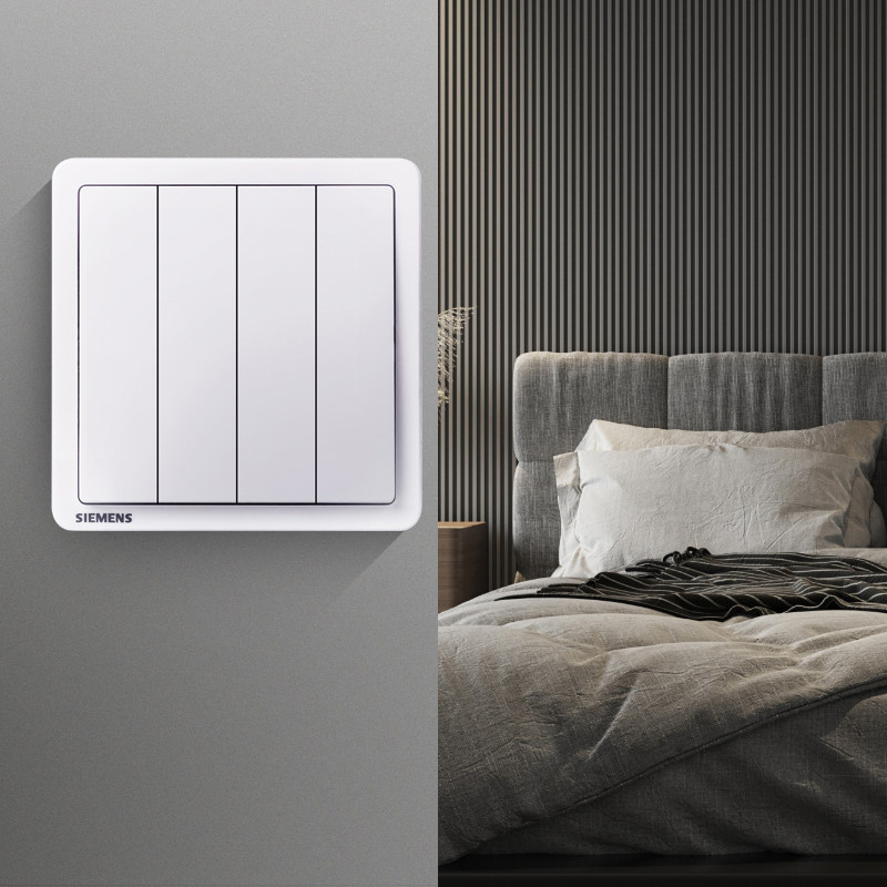 西门子四开双控面板致典系列开关 西门子璞高专卖双控开关