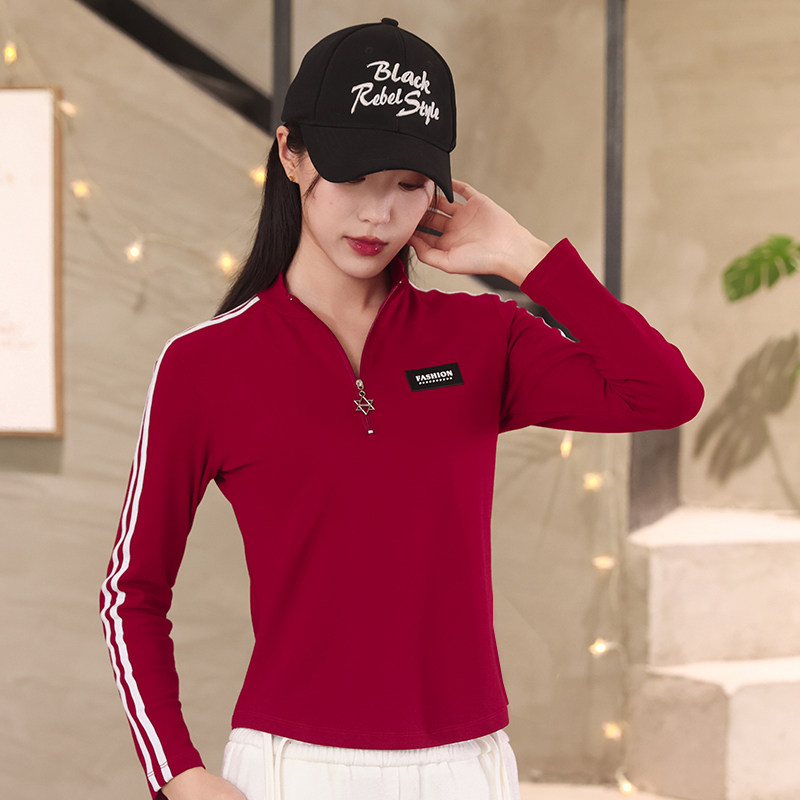 2025秋冬新款广场舞服装长袖上衣女士拉链健身运动服,淘宝优惠券,粉丝福利购,淘宝优惠卷