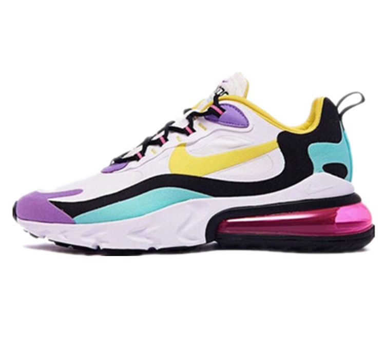 Nike/耐克AIR MAX 270 REACT男女气垫休闲运动跑鞋 AO4971-101-图3