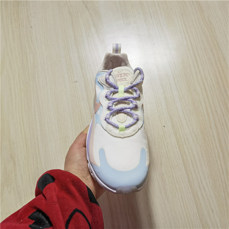 NIKE/耐克 AIR MAX 270REACT马卡龙运动气垫跑鞋 CQ4805-146-071-图0