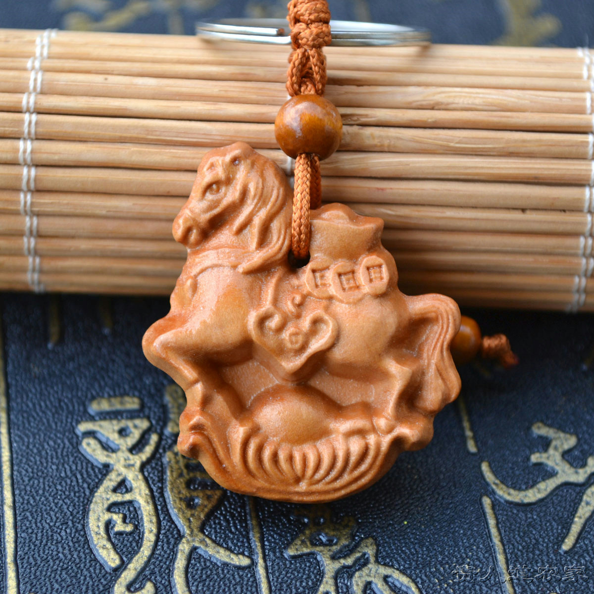 马上发财钥匙扣 桃木钥匙扣木雕挂件 吉祥如意汽车钥匙扣挂饰礼品,淘宝优惠券,粉丝福利购,淘宝优惠卷