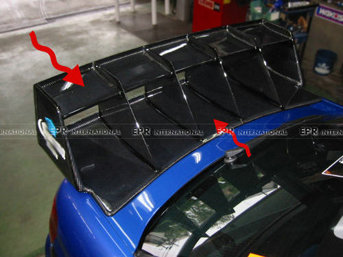 适用斯巴鲁7 8 9代翼豹Impreza STI WRC款碳纤尾翼改装GT扰流后翼 - 图0