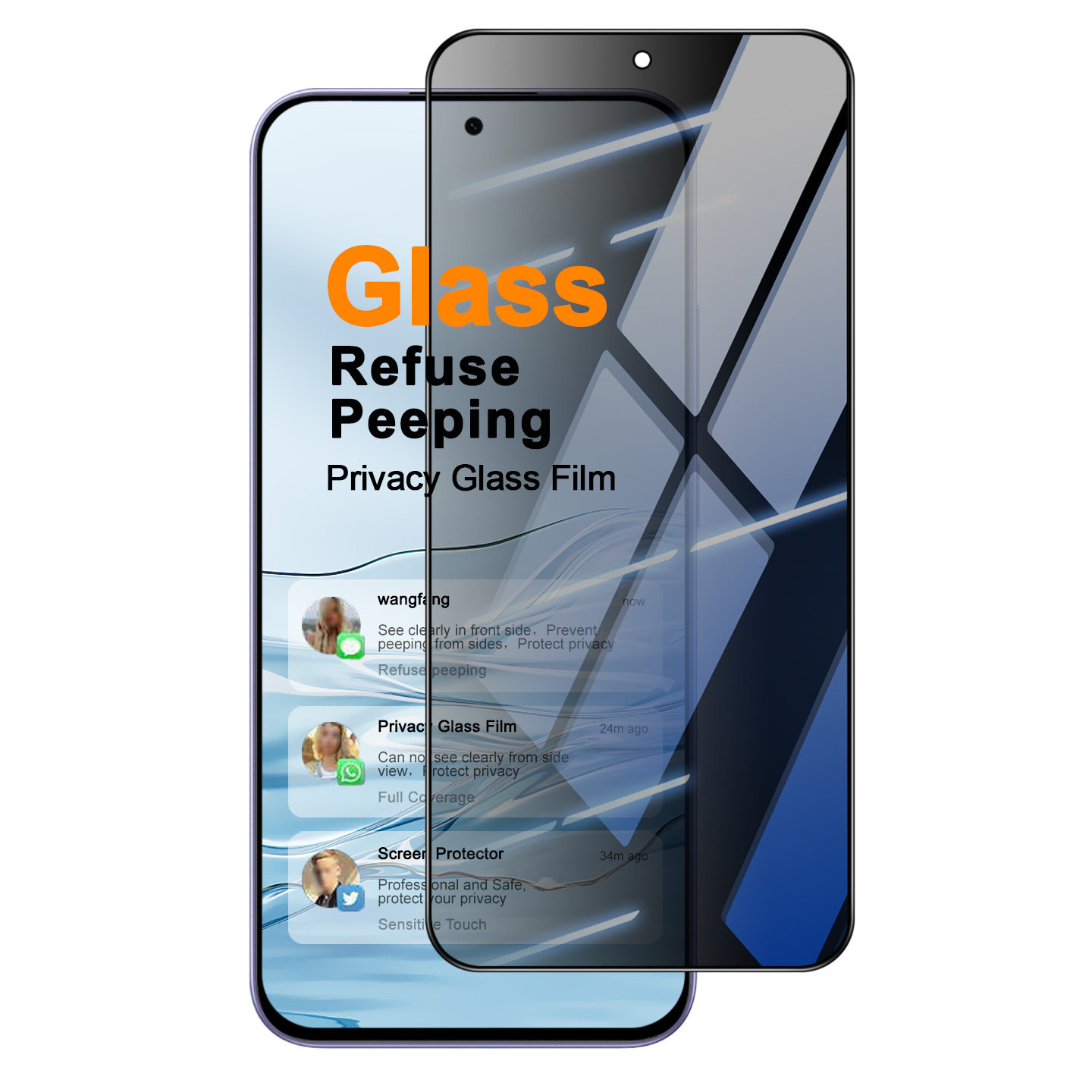 Imak is suitable for Redmi Redmi Note 17 5G domestic version - Redmi Note 17 4G5G overseas version anti-peeping tempered glass film full-screen version mobile phone film