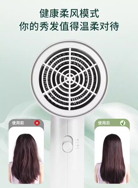 博锐吹风机1800W大功率直筒冷风