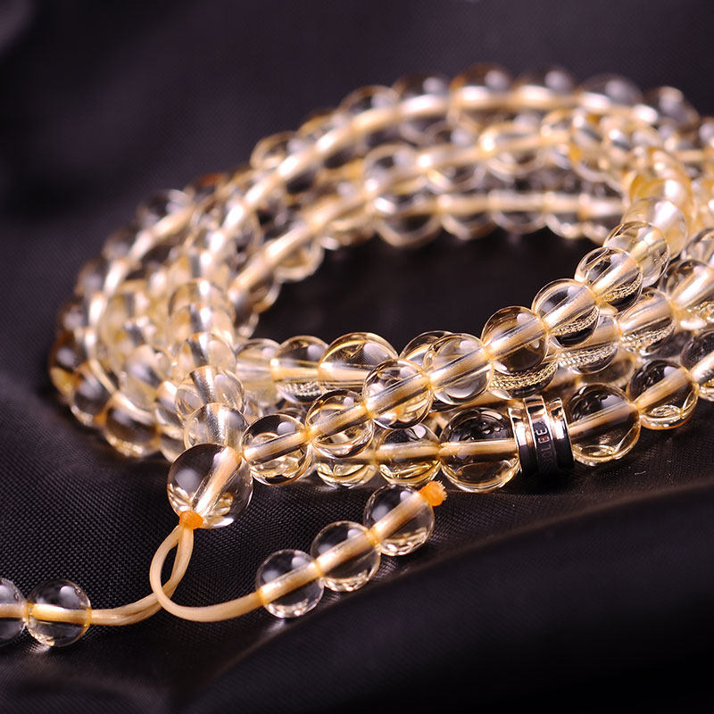 天然黄水晶手串多层时尚彩色宝石 jolee手链