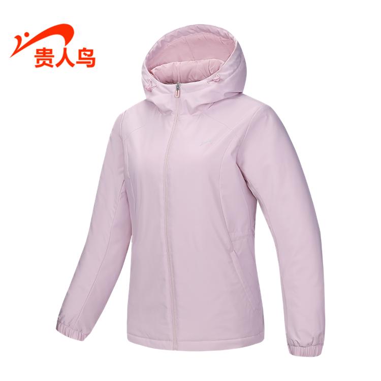 贵人鸟女装棉服正品2024冬新款运动休闲防风保暖外套M1245100 - 图2