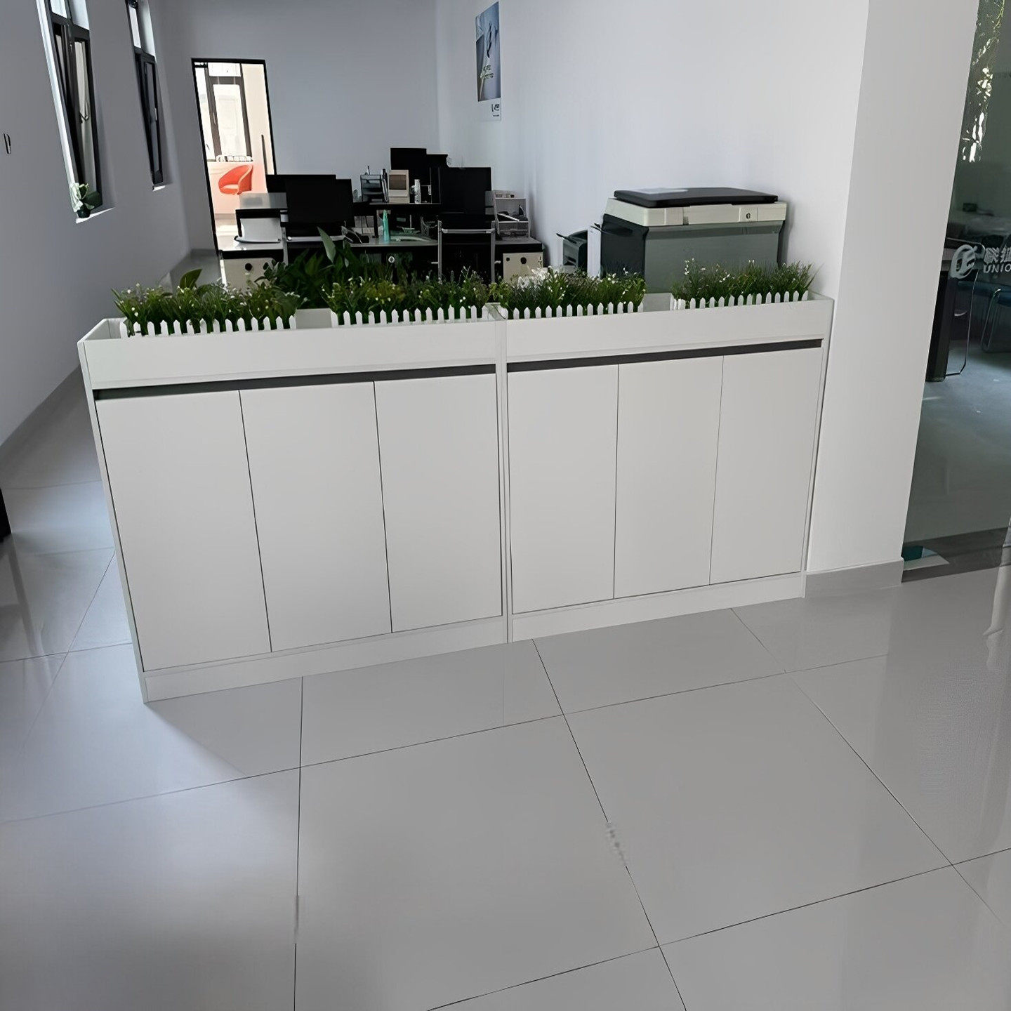 办公室矮柜隔断柜花槽柜带锁文件柜桌边侧柜区域组合隔离柜围挡柜,淘宝优惠券,粉丝福利购,淘宝优惠卷