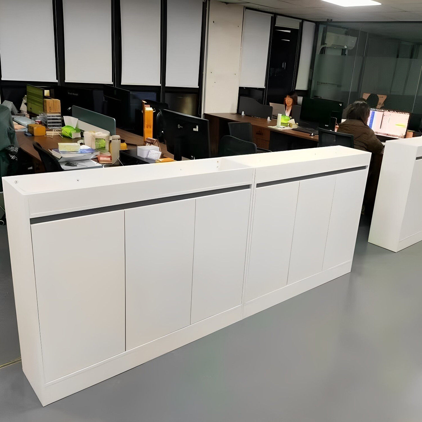 办公室矮柜隔断柜花槽柜带锁文件柜桌边侧柜区域组合隔离柜围挡柜,淘宝优惠券,粉丝福利购,淘宝优惠卷