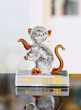可爱水晶生肖车内家居摆件生日礼