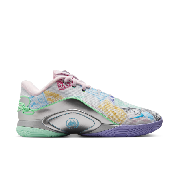 Nike LeBron 22 EP白绿粉蓝防滑耐磨低帮篮球鞋国内版FZ1098-100-图1