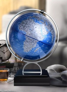 地球仪摆件轻奢高档家居客厅电视柜书房办公室仿真书桌装饰品模型