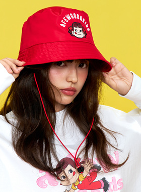 AFGK x 不二家联名 渔夫帽美式街头潮流大头围遮阳帽子
