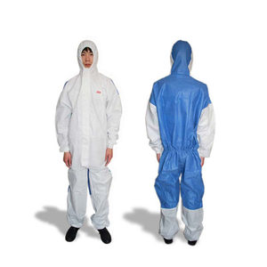 3M4535连体带帽防护服防化学溅射透气喷漆防尘服工业粉尘工作服